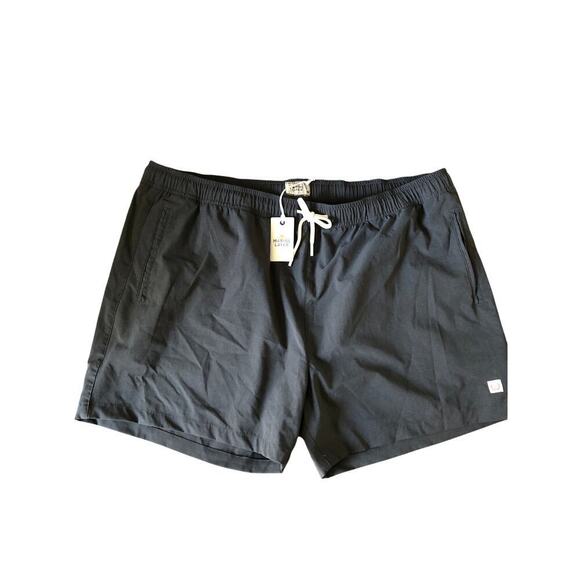 Marine Layer 5" Saturday Sport Shorts Drawstring Waist Asphalt Black NWT 2XL - Picture 3 of 7